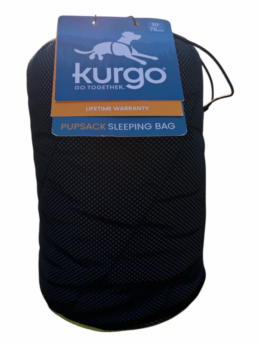 Kurgo Pupsack Dog Sleeping Bag & Travel Pad – Medium 30" new with carrying bag